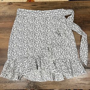 SOLD - SHEIN Floral Wrap Skirt